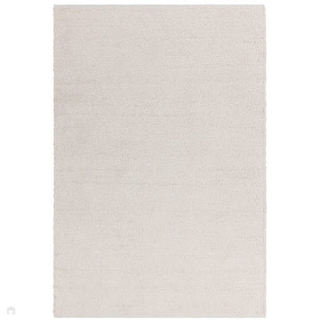 Abbus Modern Boucle Plain Hand-Woven Textured-Effect Soft-Touch Polyester Flatweave Ivory Rug-Asiatic Carpets-Rug Love - The Most Loved Rug Store
